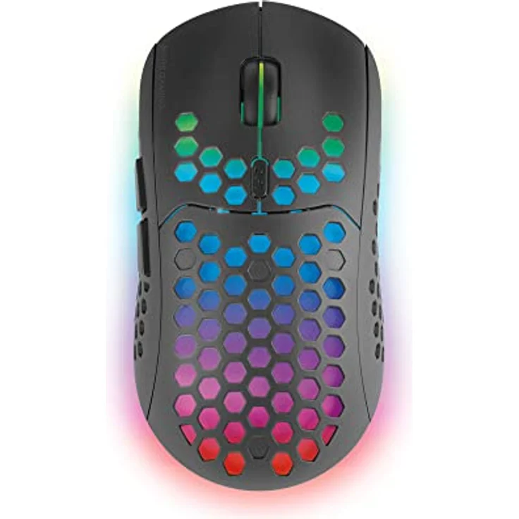 MARSGAMING Mars Gaming MMW3, Kabellose Gaming Maus, RGB Flow, Ultraleicht 79g, 3200DPI, Schwarz – Bild 1