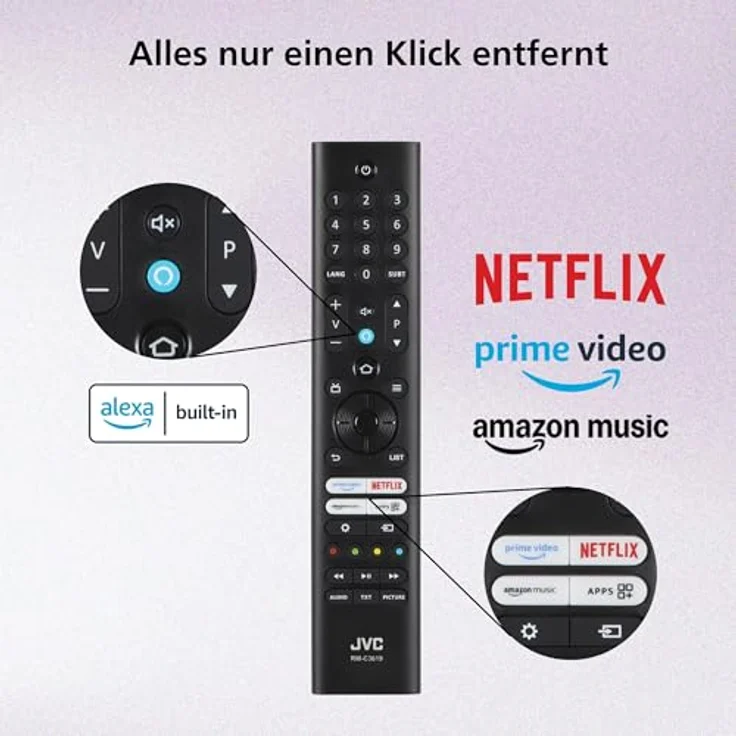 JVC LT-24VRH3555, 24 Zoll HD-Ready Smart TV mit Fire TV, Alexa-Sprachsteuerung, HDR, Triple Tuner und DTS Virtual X – Bild 5