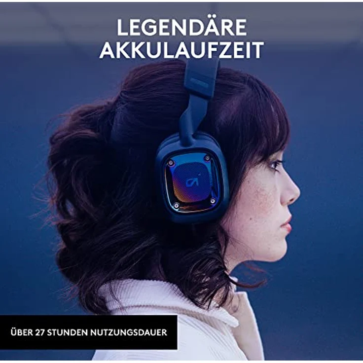 Logitech G Astro A30 LIGHTSPEED Kabelloses Gaming-Headset, Bluetooth-fähig, Dolby Atmos, Abnehmbares Boom, 27 h Akku, USBC-Ladung, für Xbox, PS5, PS4, Nintendo Switch, PC, Android - Blau – Bild 5