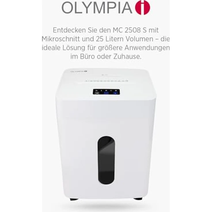 Olympia CC 2515 S, Aktenvernichter mit Partikelschnitt, nahezu geräuschlos, weiß – Bild 8