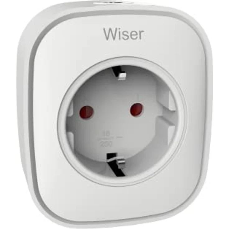 Schneider Electric Merten Wiser Smart Plug, kompatibel mit Amazon Alexa und Google Assistant, Steckdose, Steuerung per APP vor Ort oder aus der Ferne,Smart Home WiFi Steckdose, Weiß – Bild 3