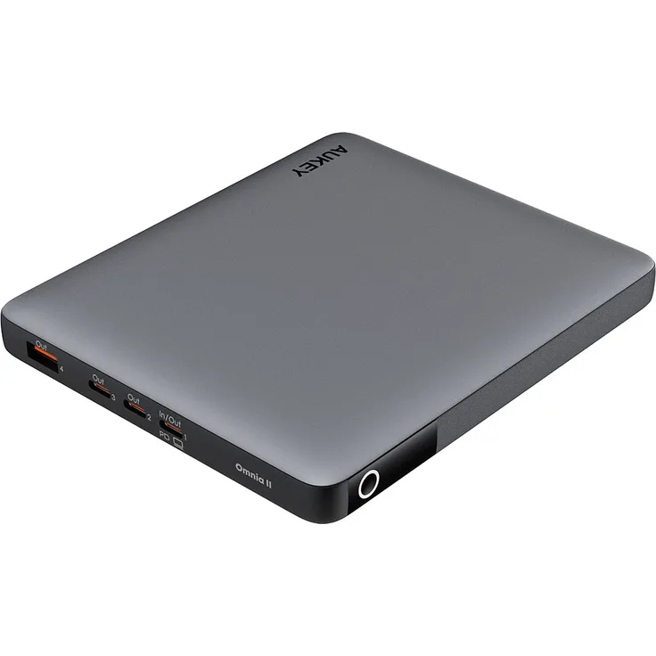 Aukey SprintX (20000 mAh, 100 W, 74 Wh), Powerbank, Silber