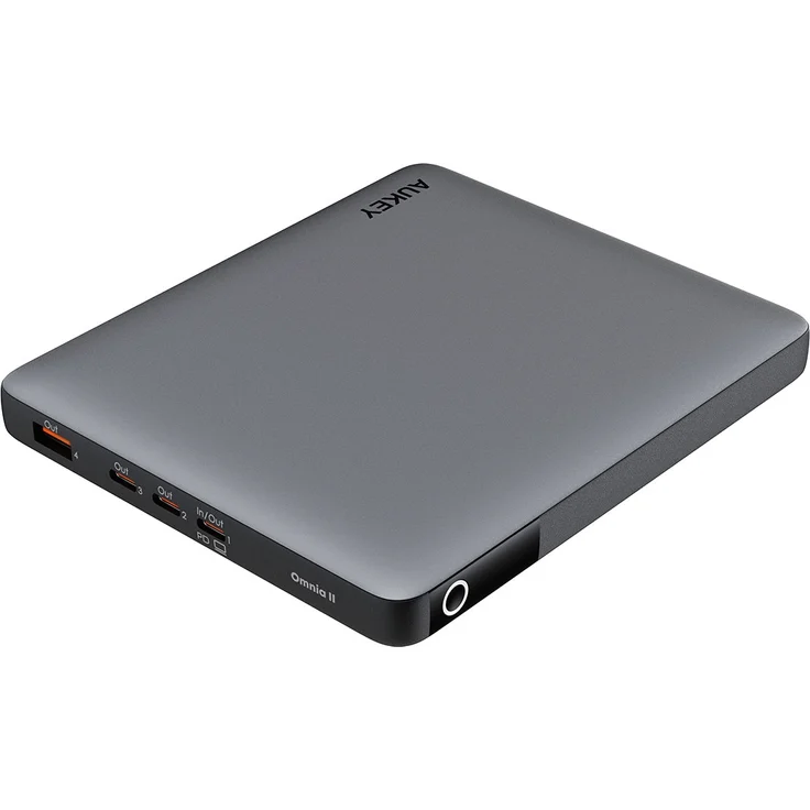 Aukey SprintX (20000 mAh, 100 W, 74 Wh), Powerbank, Silber