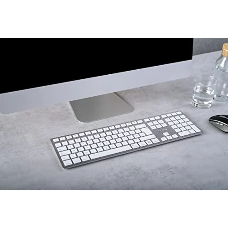 Cherry KW 9100 SLIM FOR MAC - Verkabelt & Kabellos - USB + Bluetooth - QWERTY - Silber – Bild 7