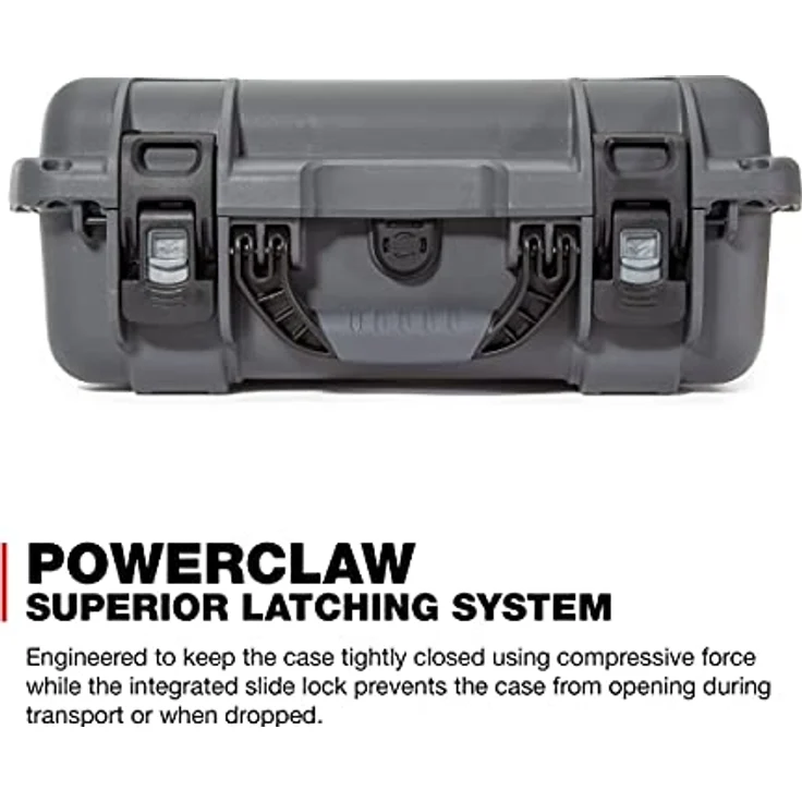 Nanuk 920 Wasserdichter Hartschalenkoffer mit Plüschschaumeinlage - Graphit, IP67 Wasserdicht, NK-7 Kunststoff, Padlockable, Made in Canada – Bild 4