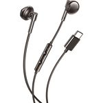 XO EP60 kabelgebundene Kopfhörer USB-C, Silikonkabel, Lautstärke einstellbar, Schwarz/Weiß