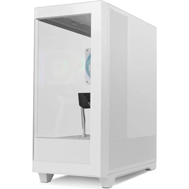 NOX Hummer ETHER Miditower, Gaming PC-Gehäuse mit Curved Glass, ATX, USB-C, schwarz – Bild 6