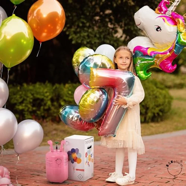B&Helium Rosa Heliumflasche für 80 Ballons, inklusive Füllventil – Ideal für Partydekoration, Geburtstage und Hochzeiten – Bild 5