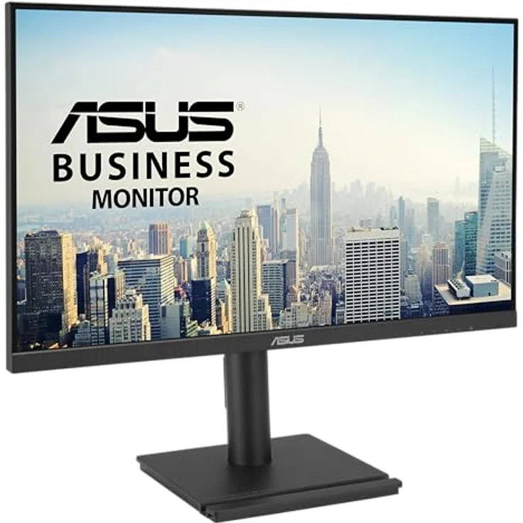 ASUS Business VA27DQFS 27 Zoll Full HD Monitor - Rahmenlos, ergonomisch, Adaptive-Sync, EPEAT Gold - 100 Hz, 16:9 IPS Panel, 1920x1080 - DP, HDMI, D-Sub, USB Hub, Speaker - Schwarz – Bild 2