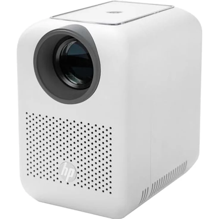 HP Mobile Projector CC180W, tragbarer Beamer mit HD-720p, 200 lm, Weiß, Bluetooth 5.0, motorisierte Fokuseinstellung, integrierte Stereolautsprecher – Bild 2