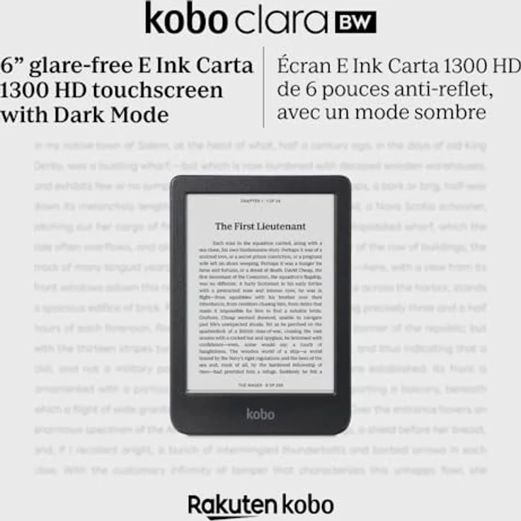 Kobo Clara BW | eReader | 15,2 cm (6 Zoll) blendfreier Touchscreen mit ComfortLight PRO | Dunkelmodus-Option | Hörbücher | wasserdicht | 16 GB Speicher | Schwarz – Bild 2