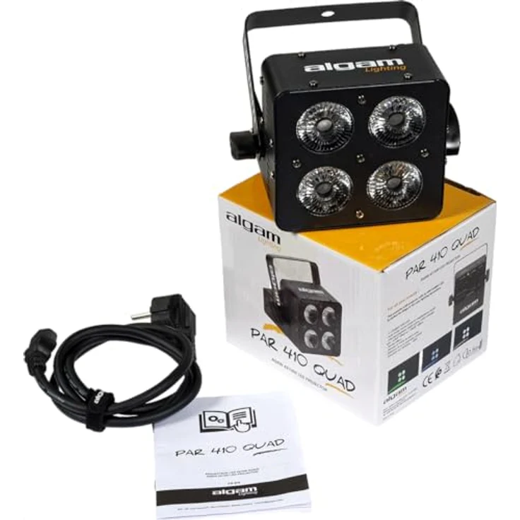 ALGAM LIGHTING PAR 410 QUAD, LED Projektor mit 4 x 10 W RGBW, 8 DMX-Kanälen, IP20, 125 x 125 x 110 mm – Bild 5