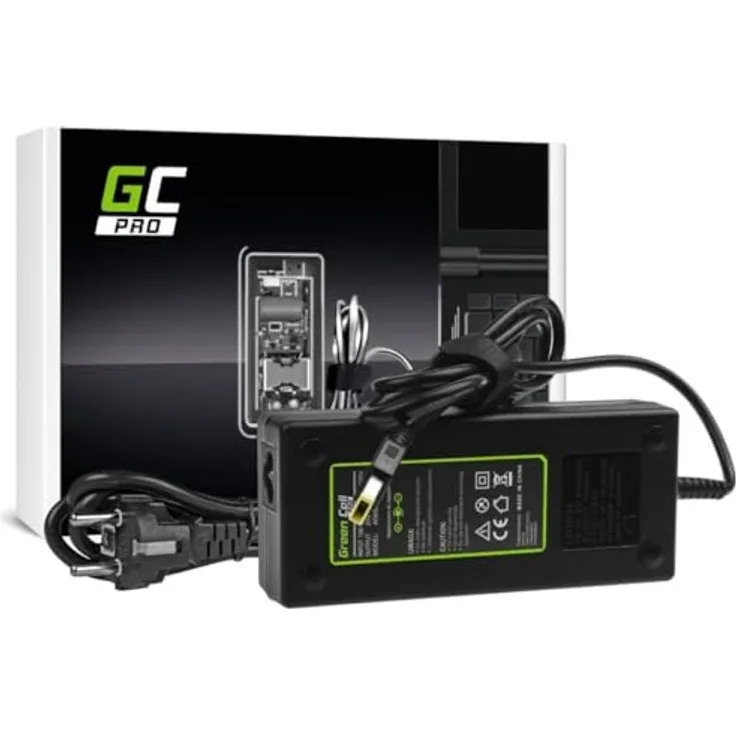 GreenCell PRO 135Watt Stromversorgungsadapter, Notebook Netzteil mit 1,2 m Kabel, schwarz