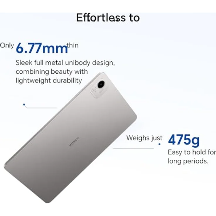 HONOR Pad X9a Tablet, 11.5 Zoll Display, 6GB RAM, 128GB Speicher, 8300mAh, Android 15, WiFi, Grau – Bild 4