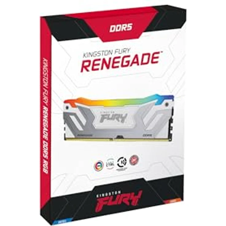 Kingston Fury Renegade DDR5 RGB CUDIMM 24GB 8800MT/s CL42 Silber/Weiß, Desktop Gaming Speicher Einzelmodul – Bild 4