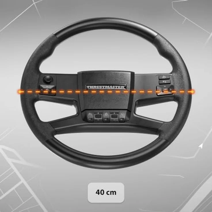 Thrustmaster SimTask Truck-40 Add-On Kit, Lkw-Lenkrad mit 40 cm Durchmesser und 22 Aktionstasten, ergonomische Halterung, kompatibel mit PS5/PS4 und Xbox Series/Xbox One – Bild 4
