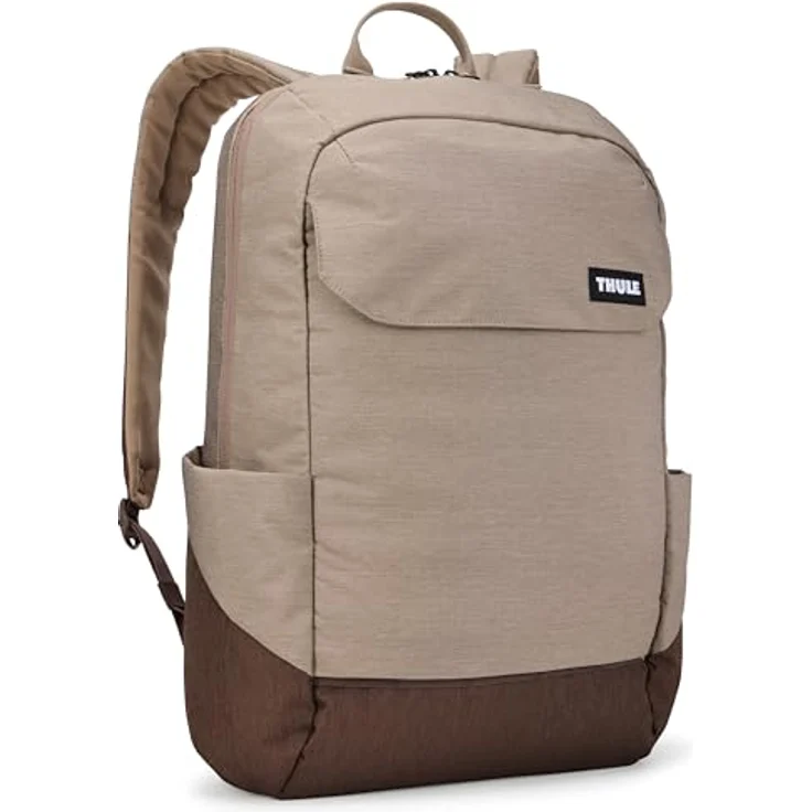 Thule Lithos Backpack 20L, Freizeitrucksack mit gepolstertem Laptopfach, Tinted Taupe/Nuanced Brown, robustes Material und mehrere Taschen – Bild 1