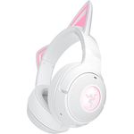 Razer Kraken Kitty V2 BT - Kabelloses Bluetooth RGB Headset mit Kitty Ears für Gaming und Streaming (325g, Triforce 40mm Treiber, Bluetooth 5.2, Noise-Cancelling-Mic, 40 Stunden Akku) Weiß