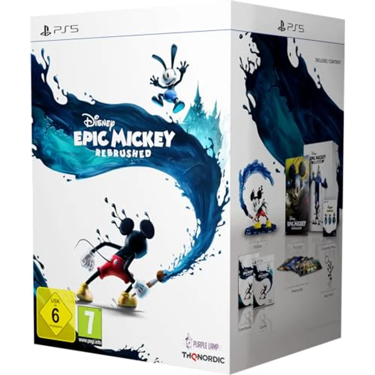 THQ Nordic Disney Epic Mickey: Rebrushed Collector's Edition - PlayStation 5, mit 28cm Mickey Mouse Figur und Steelbook Sammelstück – Bild 1