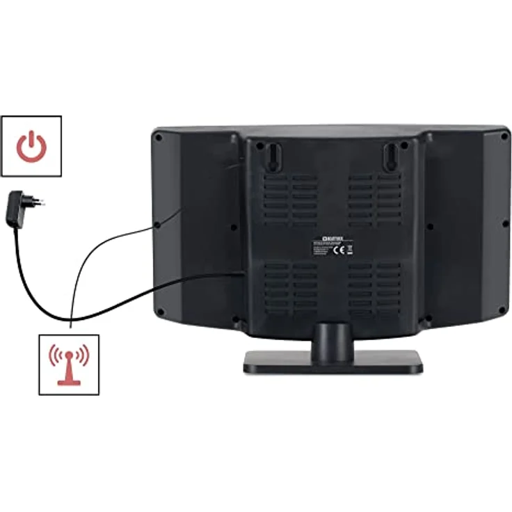 Beatfoxx MCD-60 Vertikal Stereoanlage (CD/MP3-Player, USB, Bluetooth, Aux In, Stand- oder Wandmontage, inkl. Fernbedienung) Schwarz – Bild 5