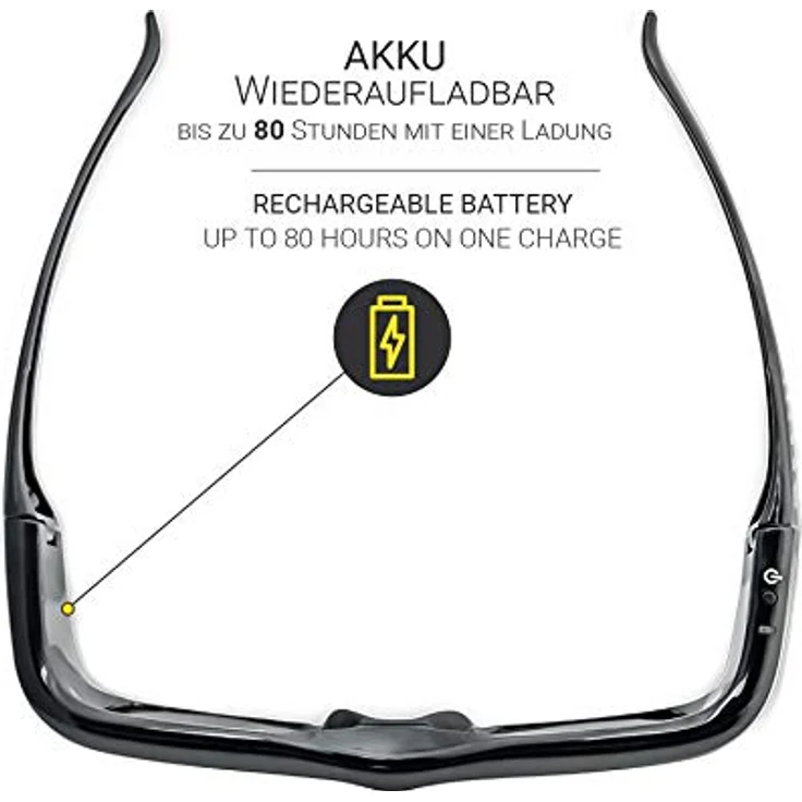 Hi-SHOCK 2X Hi-Shock BT Pro Black Diamond aktive 3D Brille | kompatibel mit Sony, Samsung, Panasonic 3D TV | DualView und DualPlay Funktion | Akku mit hoher Ladekapazität – Bild 3