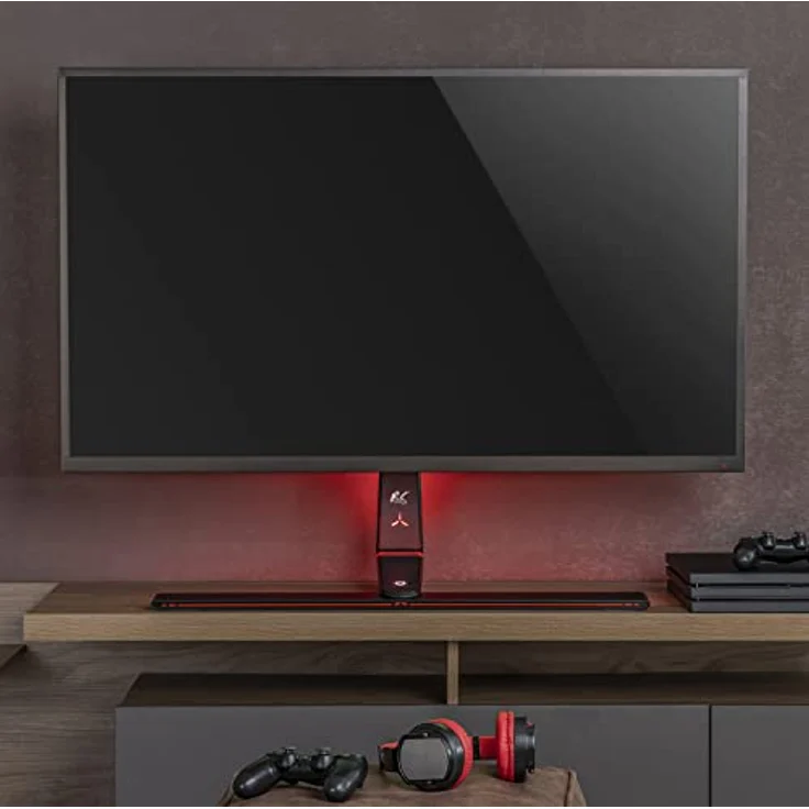 NanoRS RS167 Gaming Monitorständer TV-Halterung 32-55" RGB LED-Hintergrundbeleuchtung, Höhenverstellbar, Schwenkbar, Neigbar, max VESA 400x400, max. 40kg – Bild 2