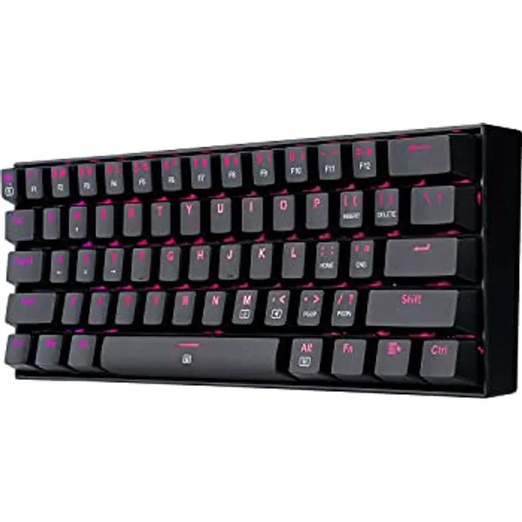 Redragon Dragonborn RGB - Mechanische Gaming-Tastatur - Netzwerk-Switches - Abnehmbares USB-Kabel - Schwarz (Schwarz)