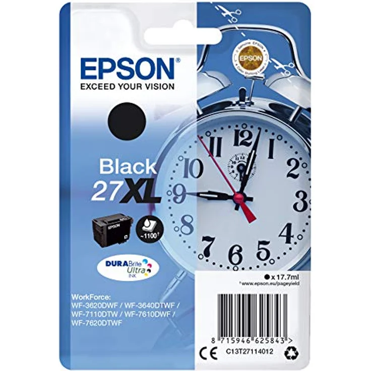 Epson 27XL / C 13 T 27114022 Tintenpatrone schwarz original – Bild 2