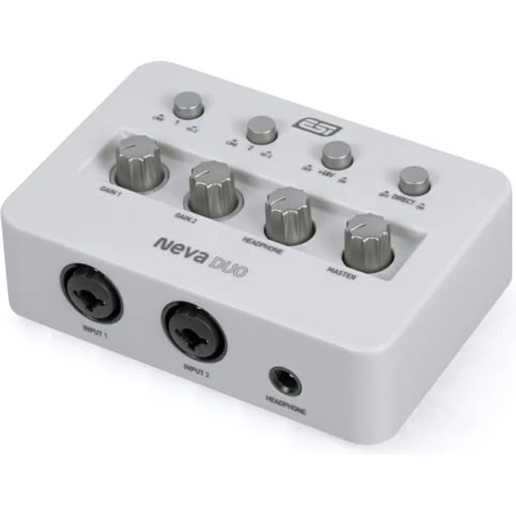 ESI Neva DUO USB Audio-Interface, 2x 6,3-mm Klinkeneingang, 24-Bit-Audioqualität – Bild 1