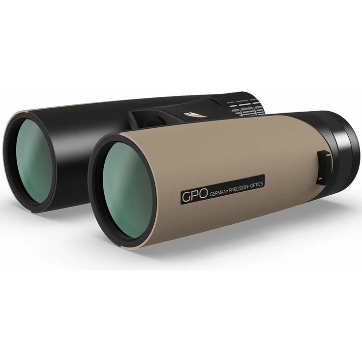 GPO Passion ED 10x42, Fernglas mit ED-Linsen, Magnesiumgehäuse, schwarz/sand