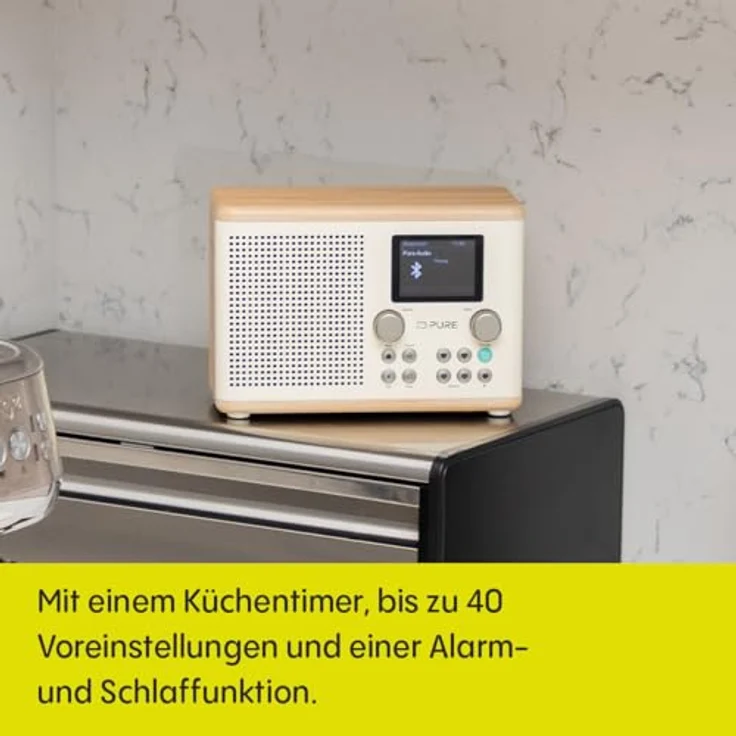 Pure Classic H4 Digitales Küchenradio (DAB+/FM, Bluetooth, USB, AUX, Küchentimer, Wecker) – Bild 4