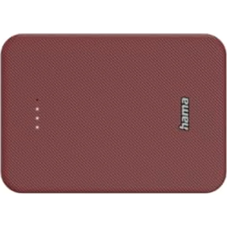 Hama Power Pack Colour 10", 10000mAh, 2 Ausgänge: USB-C, USB-A, Rot – Bild 3