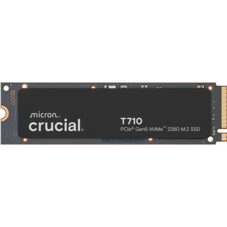 Crucial T710, 4000 GB M.2 2280 SSD mit PCIe Gen5, Lesegeschwindigkeit bis zu 14.500 MB/s, Schreibgeschwindigkeit bis zu 13.800 MB/s, 2.400 TBW
