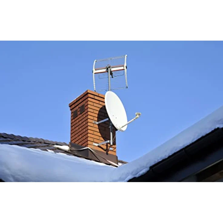 EMOS Satelliten-Leitungsverstärker Inline 20 dB (Frequenzbereich 470–790 MHz) für DVB-T2, Kabelfernsehen oder Antennen J5709 Silbern 2 x 4,2 cm – Bild 5
