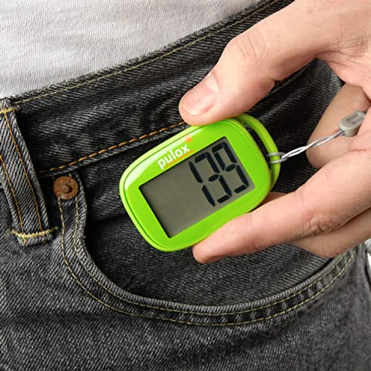 PULOX Pulox Pedometer PS-100 - Einfacher und präziser Schrittzähler mit 3D-Sensor in Grün – Bild 5