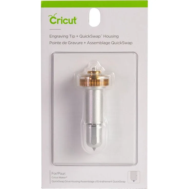 Cricut 2006978 Gravierspitze Metall, QuickSwap Gravurtool für Cricut Maker, für präzise Gravuren in Silber