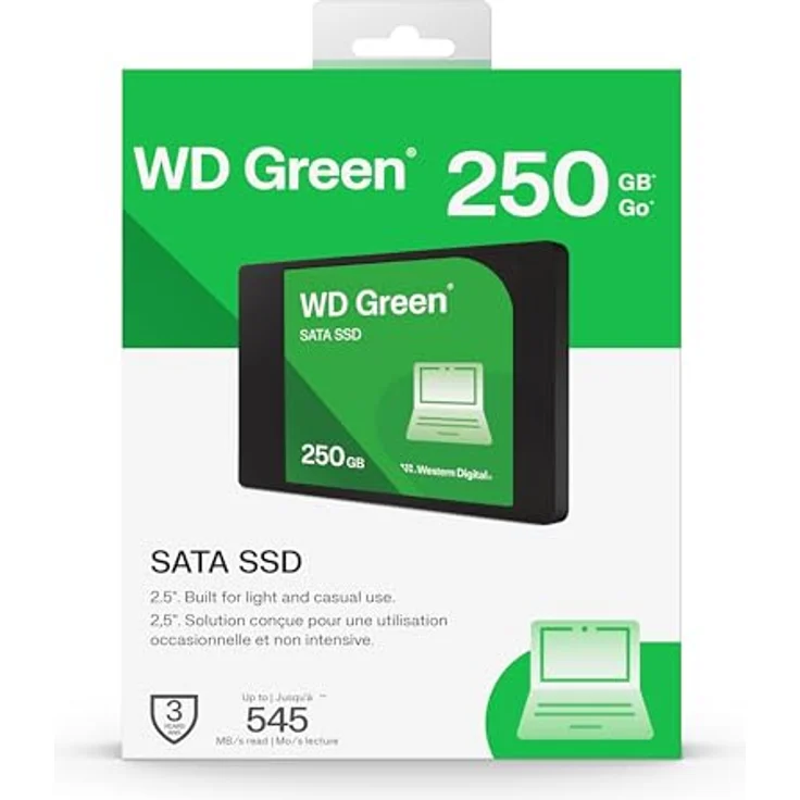WD Green SATA SSD 250GB, 2.5" SSD mit TLC-NAND-Technologie und 6 GB/s Datenübertragung – Bild 4