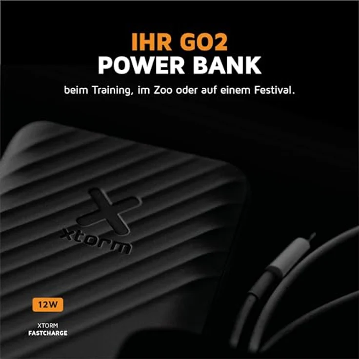 Xtorm Go2 Powerbank - 5.000mAh - Doppelte Anschlüsse - Leistungsstark und nachhaltig - Charcoal Black – Bild 3