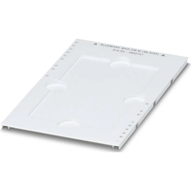Phoenix Contact Magazin BLUEMARK MAG EM-M (85,6X54) 0802741, weißes Drucker-Zubehör, Maße 120 mm x 76 mm