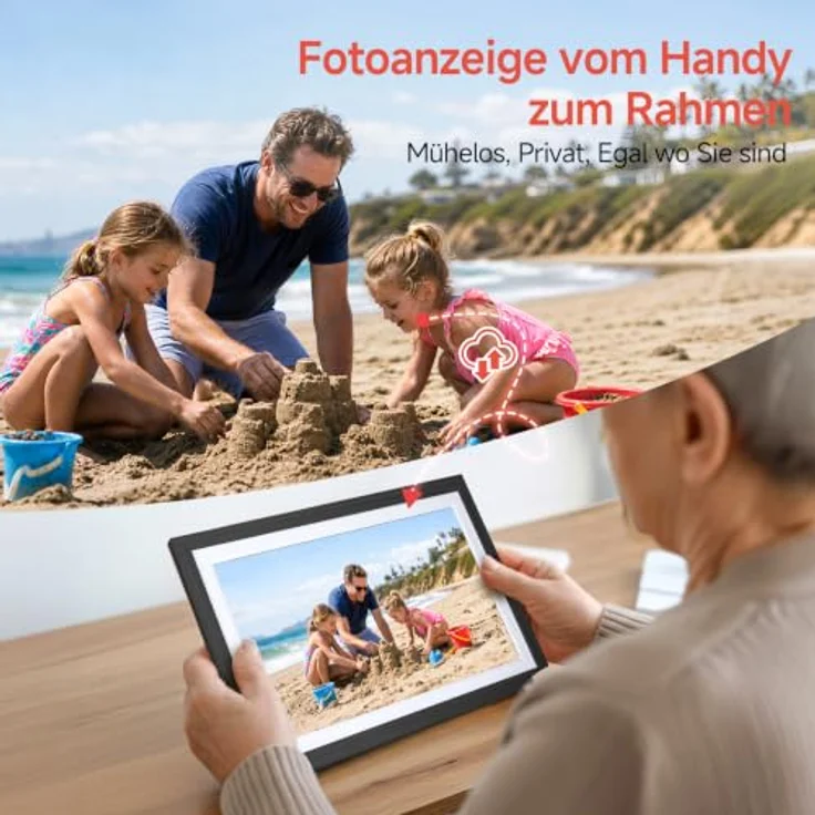 Rollei Frameo Digitaler Bilderrahmen 21,5 Zoll, WLAN, 32 GB, IPS-Display mit Kalenderfunktion und flexibler Übertragung – Bild 3