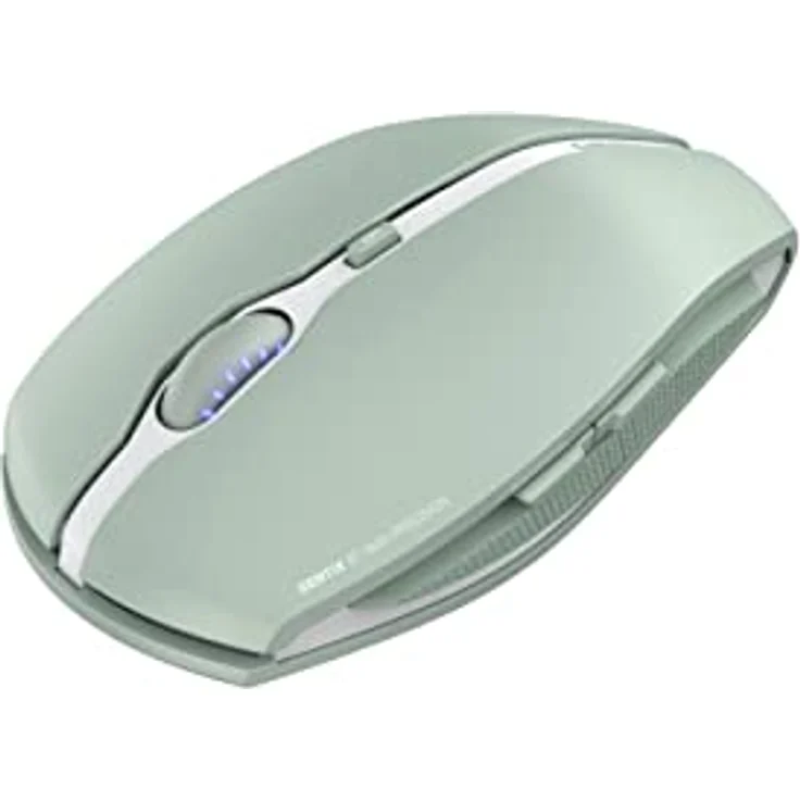 CHERRY GENTIX BT, kabellose Bluetooth Maus, Multi-Device Funktion für bis zu 3 Endgeräte, umschaltbare Auflösung (1000/2000 DPI), 7 Tasten und Scrollrad, batteriebetrieben, Agave Green – Bild 3