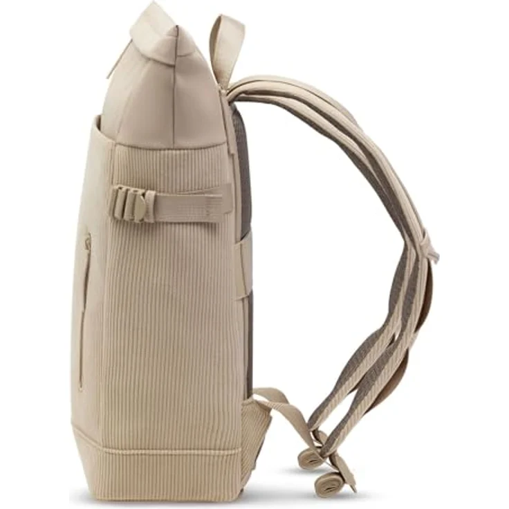 Kapten & Son Helsinki Cord Backpack, Freizeitrucksack mit Laptopfach bis 15,6 Zoll, 17L, wasserabweisend, Dusty Sand beige – Bild 2