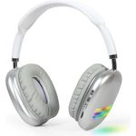 Gembird BHP-LED-02-W, Bluetooth Stereo-Headset 'Warschau' mit Mikrofon, kabellos, ohrumschließend, weiß