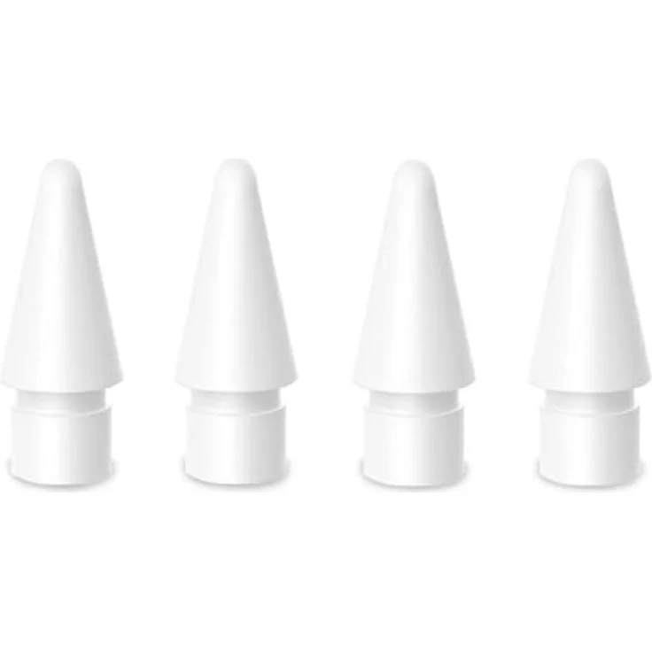 4smarts Eingabestift-Adapter Ersatzspitzen für Apple Pencil (1. Gen. / 2. Gen) 4 Stk., Neigungsempfindliche Präzision, werkzeugfreier Spitzenaustausch – Bild 2