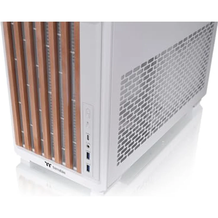 Thermaltake TR300 WS Snow, Mid-Tower PC-Gehäuse mit 3-mm-Tempered Glass, 120mm weißem Lüfter und Power Extension Cord – Bild 3