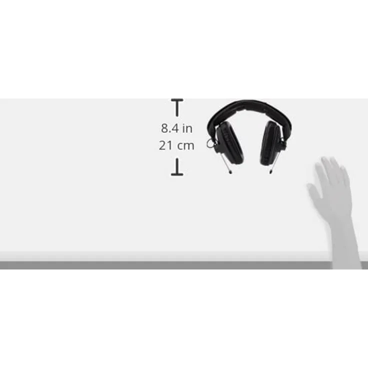 beyerdynamic DT 100 Studio-Kopfhörer (400 Ohm, geschlossen, mit Kabel K 100.07, Stereo-Klinke 3,5 mm-Adapter 6,35 mm) schwarz – Bild 3