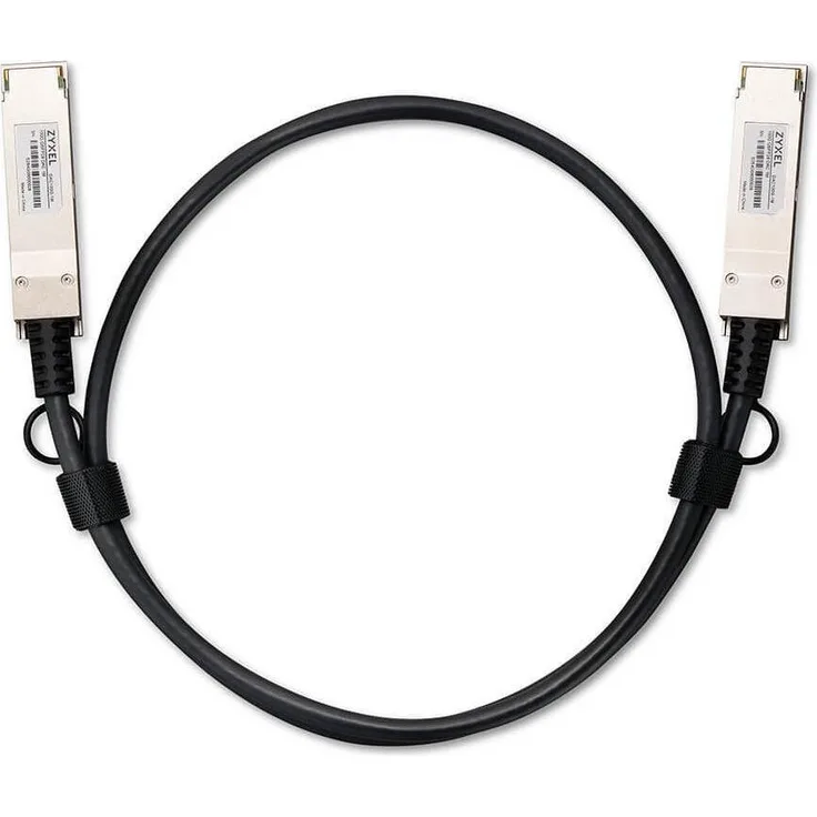 Zyxel 100G QSFP28 DAC 1M Kabel, Transceiver, Schwarz mit hoher Übertragungsgeschwindigkeit