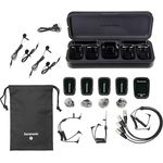 Saramonic Blink 500 Prox B8 4-Personen-Wireless-Mikrofonsystem mit Aufnahme von TXS, Lavs, Ladekoffer, Cam-MoOutd-Empfänger - Schwarz