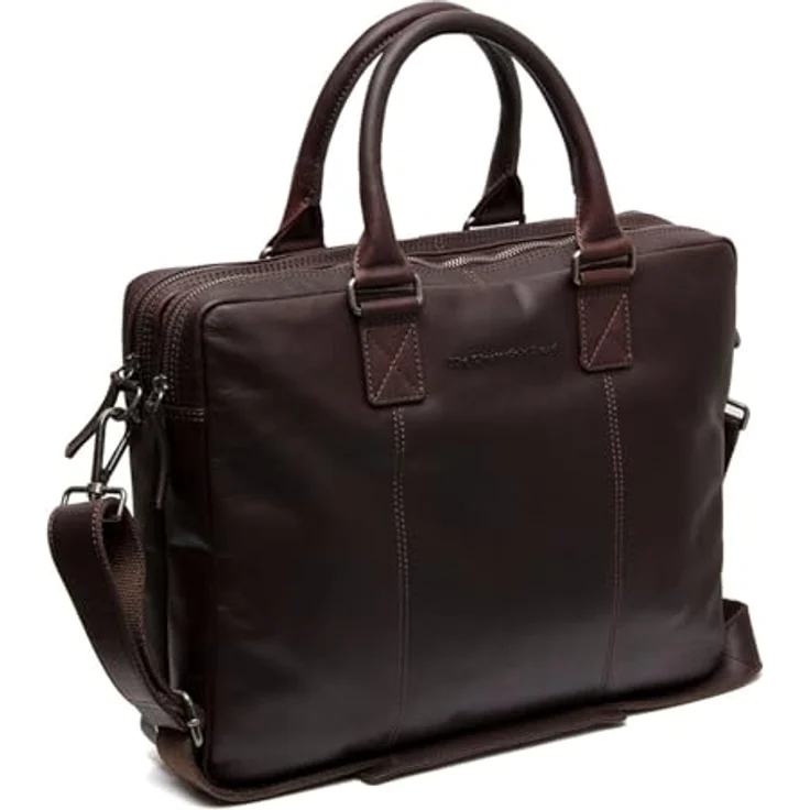 The Chesterfield Brand Fabian Laptopbag Brown - Businesstasche mit geordnetem Stauraum, Maße: 39 x 29 x 9 cm – Bild 1