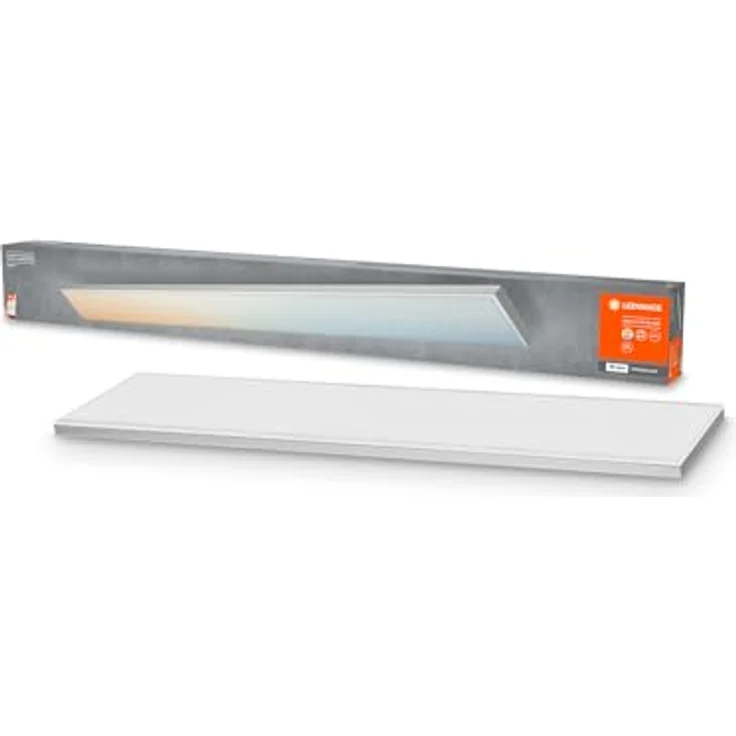 LEDVANCE SMART+ WIFI PLANON FRAMELESS Smarte LED Deckenleuchte, Panel für Innen mit WiFi Technologie, Lichtfarbe änderbar (3000K-6500K), 1200mm x 100mm, Kompatibel mit Google und Alexa Voice Control – Bild 2